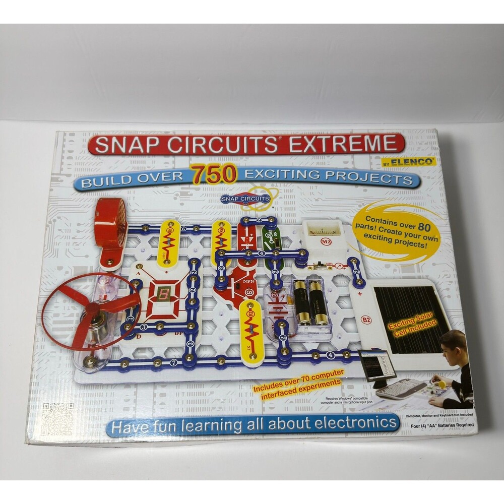 Elenco Snap Circuits Extreme SC-750 Electronics Exploration Kit Brand New NOS